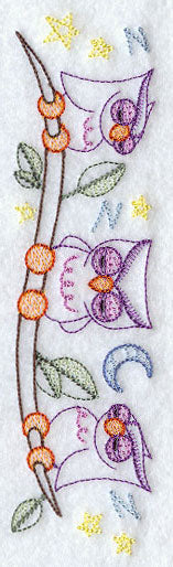 Sleepy Owls Spray 1 - Facing Left