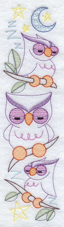 Sleepy Owls Spray 2 - Facing Right