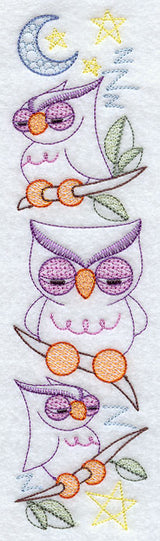 Sleepy Owls Spray 2 - Facing Left