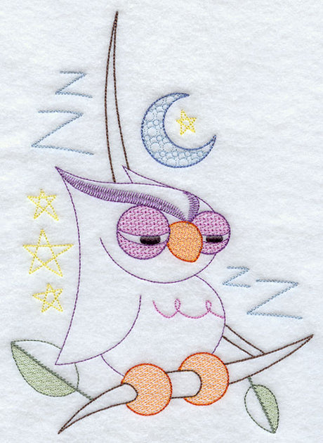 Sleepy Owl Corner - Facing Right