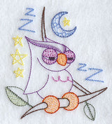 Sleepy Owl Corner - Facing Right