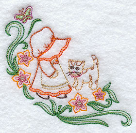 Sweet Dreams Sunbonnet Sue Corner - Facing Right