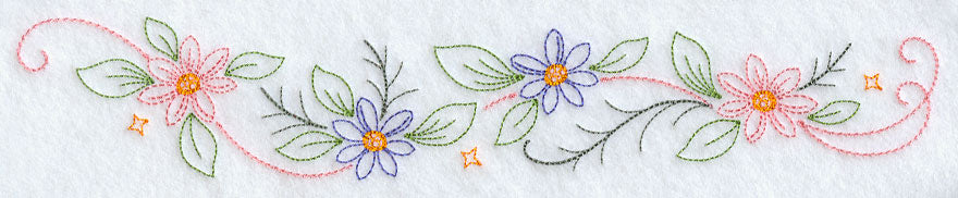 Sweet Dreams Kitty Border - Facing Right