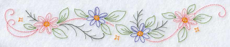 Sweet Dreams Kitty Border - Facing Left