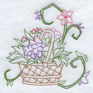 Sweet Dreams Blooming Baskets Corner - Facing Left