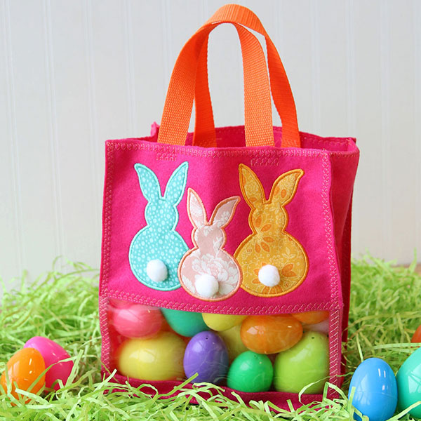 Bunny Puff Trio (Applique)