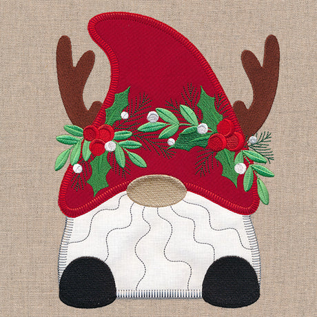 Cheerful Christmas Gnome (Heirloom Applique)