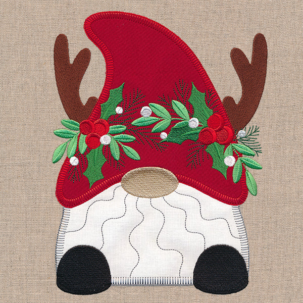 Cheerful Christmas Gnome (Heirloom Applique)