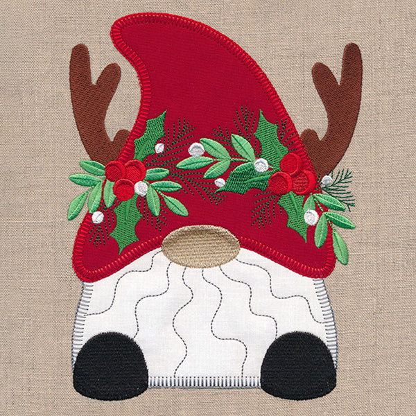 Cheerful Christmas Gnome (Heirloom Applique)