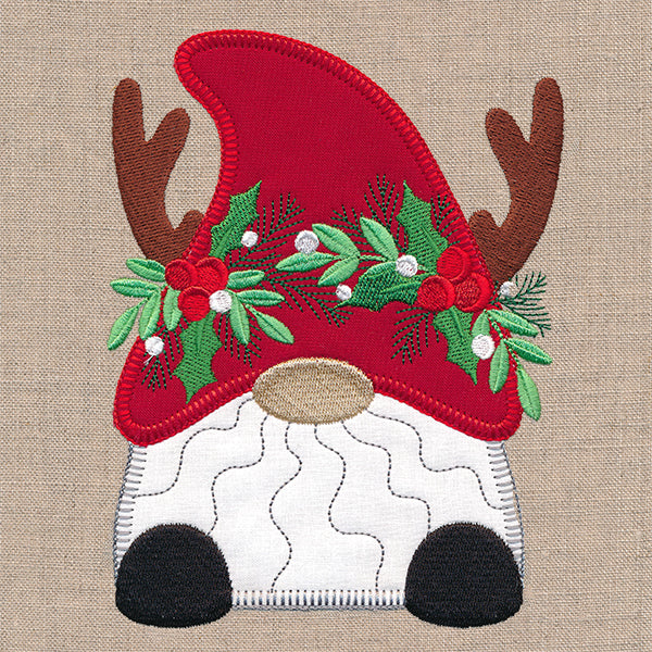 Cheerful Christmas Gnome (Heirloom Applique)