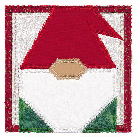 Gnome Quilt Block (In-the-Hoop)