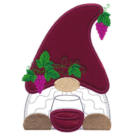 Wine & Dine Gnome (Heirloom Applique)