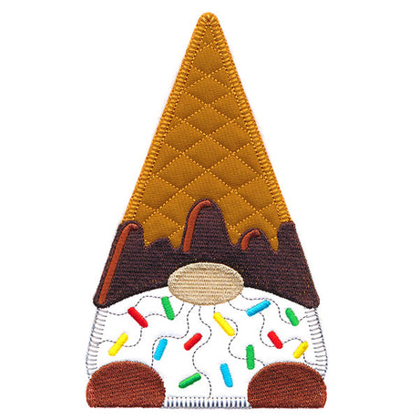 Scrumptious Ice Cream Gnome (Heirloom Applique)