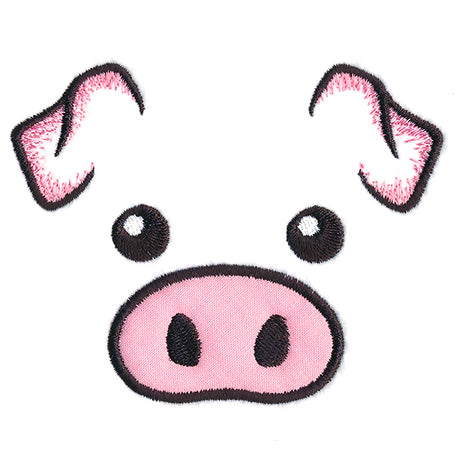 Friendly Pig Face (Applique)