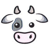 Friendly Cow Face (Applique)