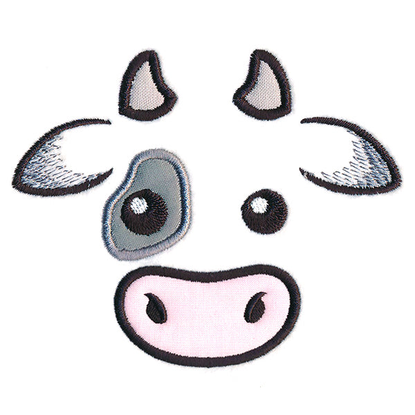 Friendly Cow Face (Applique)