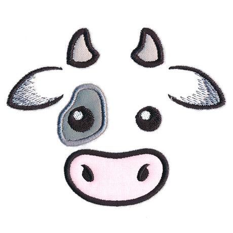 Friendly Cow Face (Applique)