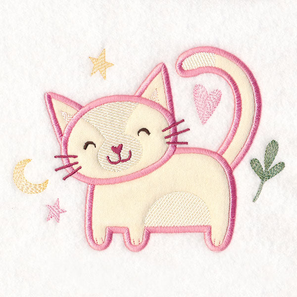 Fluffy Animal Friends - Cat (Applique)