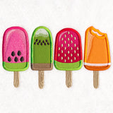 Summer Fruit Popsicles (Applique)