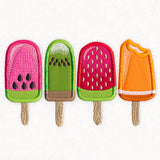 Summer Fruit Popsicles (Applique)