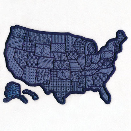 United States of America Map (Applique)