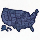United States of America Map (Applique)