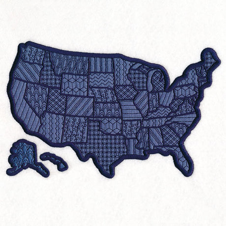 United States of America Map (Applique)