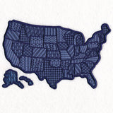 United States of America Map (Applique)