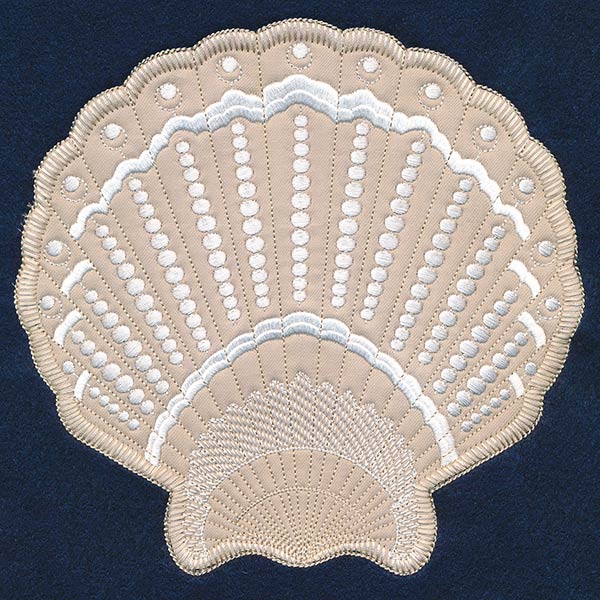 Textured Fan Shell (Heirloom Applique)