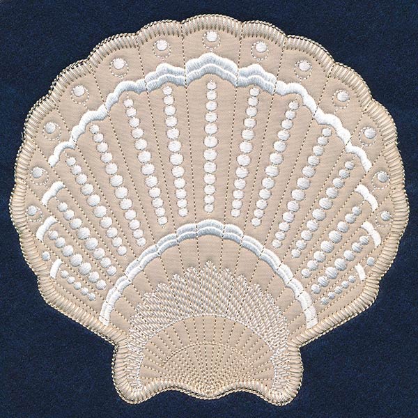 Textured Fan Shell (Heirloom Applique)