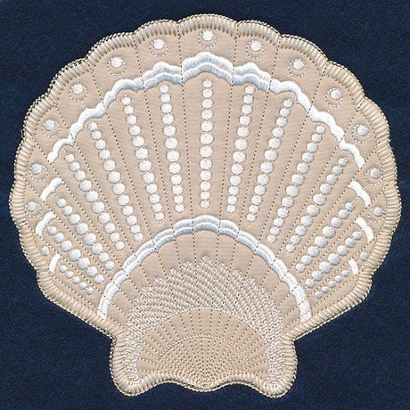 Textured Fan Shell (Heirloom Applique)