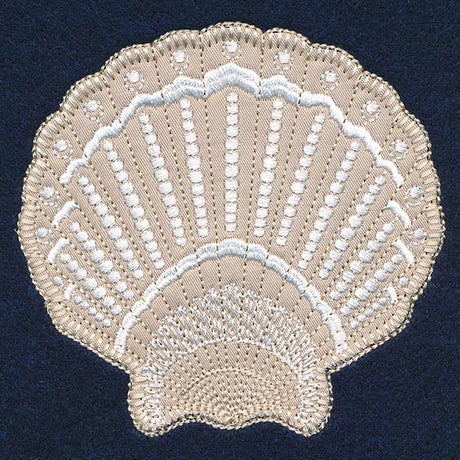 Textured Fan Shell (Heirloom Applique)