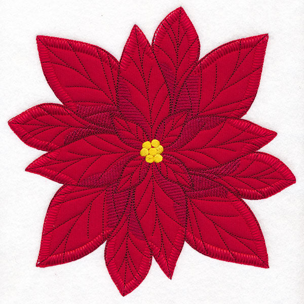Poinsettia Pillow Feature (Heirloom Applique)