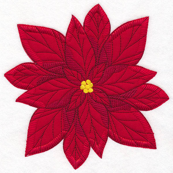 Poinsettia Pillow Feature (Heirloom Applique)