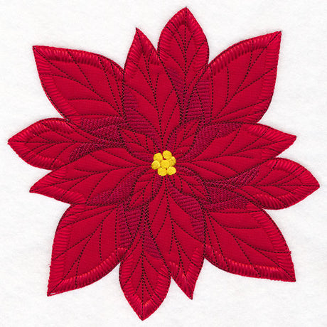 Poinsettia Pillow Feature (Heirloom Applique)