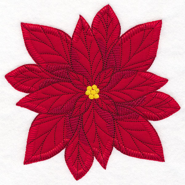 Poinsettia Pillow Feature (Heirloom Applique)