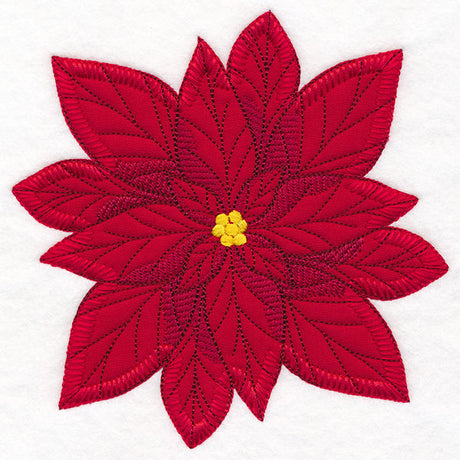 Poinsettia Pillow Feature (Heirloom Applique)
