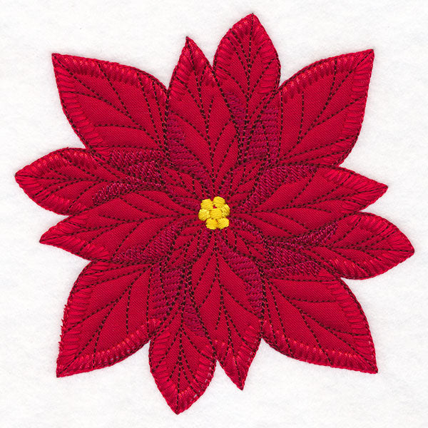 Poinsettia Pillow Feature (Heirloom Applique)