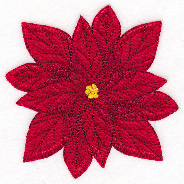 Poinsettia Pillow Feature (Heirloom Applique)