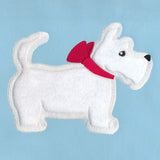 Pawsome Pet Pal - Scotty Dog with Bow (Applique)