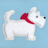 Pawsome Pet Pal - Scotty Dog with Bow (Applique)