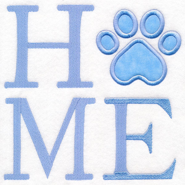 HOME Paw Print (Applique)