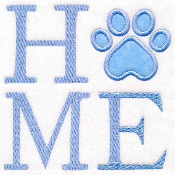 HOME Paw Print (Applique)