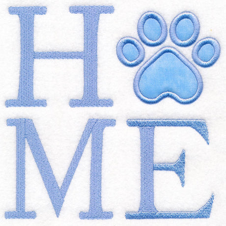 HOME Paw Print (Applique)
