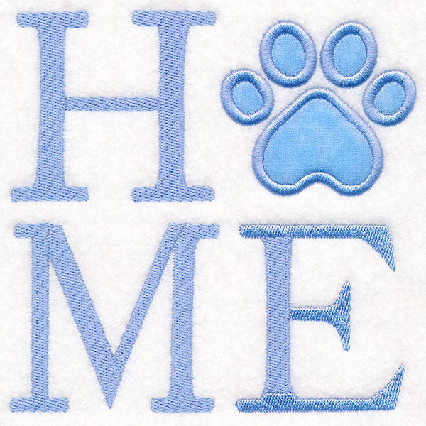 HOME Paw Print (Applique)