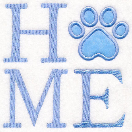 HOME Paw Print (Applique)