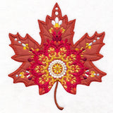 Mandala Maple Leaf in Fall (Heirloom Applique)