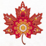 Mandala Maple Leaf in Fall (Heirloom Applique)