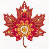 Mandala Maple Leaf in Fall (Heirloom Applique)