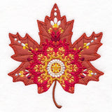 Mandala Maple Leaf in Fall (Heirloom Applique)